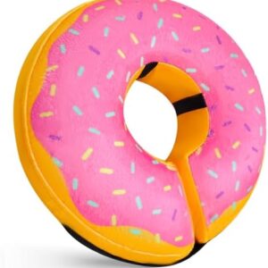 Katoggy Inflatable Dog Cone Collar for Dogs After Surgery, Soft Adjustable Blow up Donut Dog E-Collar for Small Medium Large Dog and Cats