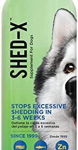 Shed-X Liquid Dog Supplement, 32oz – 100% Natural – Helps Dog Shedding, Fish Oil for Dogs Supports Skin & Coat, Dog Oil for Food with Essential Fatty Acids, Vitamins, and Minerals