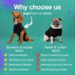 PupShield - Dog Surgery Recovery Suit Male and Female - All Dog Sizes - Easy to Use Anti Licking Design Breathable Comfortable - Spay & Neuter Recovery Suit - Surgical Onesie - Cone Alternative - Image 7
