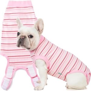 Sebdtico Recovery Suit for Dogs,Dog Surgery Suit Female Spay,Soft Dog Onesie for Surgery Female,Dog Cone Alternative Surgical Recovery Suit Female,Abdominal Wounds Licking Anti Suit for Dogs