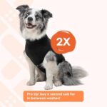 Suitical Recovery Suit Dog, XXX-Small, Black - Image 7