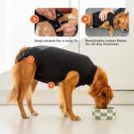 Suitical Recovery Suit Dog, XXX-Small, Black - Image 3