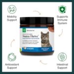 Ultimate Pet Nutrition Nutra Thrive™ Cat Supplement, Vet-Developed Powder for Mobility, Immune Support, Antioxidants & Digestion with Probiotics, Collagen, & Superfoods, 30 Servings - Image 2