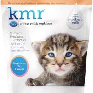 PetAg KMR Kitten Milk Replacer Powder - 5 lb - Powdered Kitten Formula with Prebiotics, Probiotics & Vitamins for Kittens Newborn to Six Weeks Old - Easy to Digest