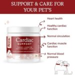 Fera Pets Cardiac Supplement for Dogs & Cats – 60 Capsules​ – Vet Created -Cardiovascular Function & Strength-Taurine, CoQ10, Organic Hawthorne Berry - Image 2