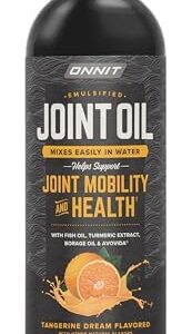ONNIT Joint Oil - Emulsified Liquid Fish Oil to Support Joint Health and Mobility - Tangerine Flavor (12oz)