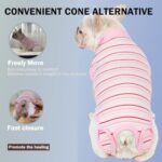 Sebdtico Recovery Suit for Dogs,Dog Surgery Suit Female Spay,Soft Dog Onesie for Surgery Female,Dog Cone Alternative Surgical Recovery Suit Female,Abdominal Wounds Licking Anti Suit for Dogs - Image 3