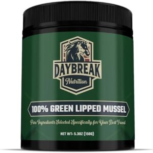Pure Green Lipped Mussel Powder for Dogs and Cats - 100% New Zealand Green Lipped Mussels - Anti Inflammatory Supplement & Vitamins to Help Your Pet Deal with Arthritis, Joint Pain Relief - 150 Grams