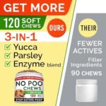 STRELLALAB No Poo Chews for Dogs - Coprophagia & Stool Eating Deterrent with Probiotics, Digestive Enzymes & Breath Aid Support - Stop Dog Poop Eating - Made in The USA - 120 Soft Chews - Image 3