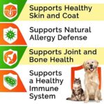StrellaLab 64 OZ Salmon Oil for Dogs - Omega 3 for Dogs & Cats, Itch & Allergy Relief, Wild Alaskan Salmon Oil Dogs Skin & Coat, Dog Fish Oil Liquid, Shedding Supplement EPA & DHA Fatty Acids - 2Packs - Image 4