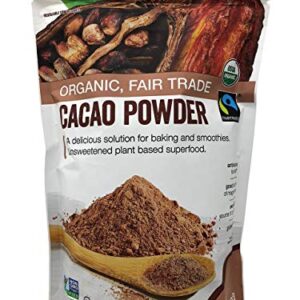 Volupta Organic & Fair Trade Unsweetened Super Food Cacao Powder, 32 Ounce