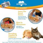 Pets Know Best HuggieKitty Cuddly Cat Toy, Soothing Sound & Warmth Help Relax & Comfort Your Pet- Purr & Heartbeat, Heating Pack- Orange - Image 4