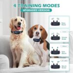 Dog Shock Collar, Electric Dog Training Collar with Remote 2680FT for 2 Dogs, IPX7 Waterproof Vibrating Dog Collar with 4 Training Modes, Rechargeable E-Collar for All Breeds, Sizes - Image 2