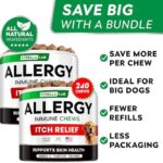 StrellaLab Dog Allergy Relief & Anti Itch Support Chews w/Omega 3: Real Ingredients, Real Taste! Skin & Coat Immune Supplement w/Fish Oil, Pumpkin & Enzymes — Developed by Experts - Made in USA -240Ct - Image 5