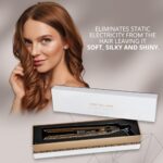 Corioliss C1 Flat Iron Hair Straightener Professional Titanium Plates Temperature Control Travel Case (Leopard Gold Soft Touch) - Image 6