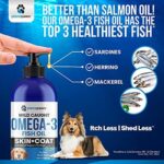 Omega 3 Fish Oil for Dogs - Better Than Salmon Oil for Dogs - Dog Fish Oil Supplement - Reduce Shedding & Itching - Supports Joints, Brain, Heart Health- Dog Skin and Coat Supplement - Fish Oil Liquid - Image 4