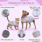 Kuoser Dog Recovery Suit for Dogs After Surgery,Professional Surgical Onesie for Female Male Dogs Spay Neuter,Soft Dog Surgery Suit Bodysuit for Abdominal Wounds Skin Disease,Light Purple Leopard XL - Image 4