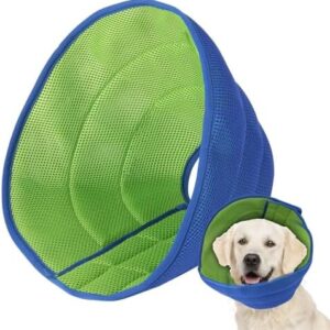 Dog Cone Soft Recovery Collars & Cones After Surgery for Medium Large Dogs, Comfy Ecollars to Stop Licking, Adjustable, Dog Ecollars for Recovery Fabric: Soft Comfort
