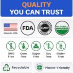 BARK&SPARK Dog Probiotics & Digestive Enzymes (Gut Health) Allergy & Itchy Skin - Pet Diarrhea Gas Treatment Upset Stomach Relief Pill, Digestion Health Prebiotic Supplement Tummy Treat (120Ct Bacon) - Image 5