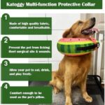Katoggy Inflatable Dog Cone Collar for Dogs After Surgery, Soft Adjustable Blow up Donut Dog E-Collar for Small Medium Large Dog and Cats - Image 4