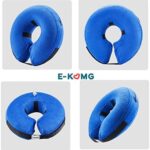 E-KOMG Dog Cone After Surgery, Protective Inflatable Collar, Blow Up Dog Collar, Pet Recovery Collar for Dogs and Cats Soft (Large(12"-18"), Blue) - Image 5
