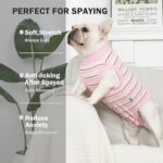 Sebdtico Recovery Suit for Dogs,Dog Surgery Suit Female Spay,Soft Dog Onesie for Surgery Female,Dog Cone Alternative Surgical Recovery Suit Female,Abdominal Wounds Licking Anti Suit for Dogs - Image 2