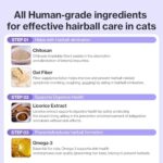 Dr.by HB Care Hairball Supplement for Cats– Korean Made Hairball Relief Furball Control Remedy & Digestive Support Supplements with Omega-3, Chitosan-30 Individuallly Packaged (1 Pack, 30 Count) - Image 7