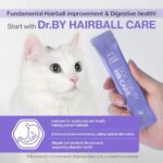 Dr.by HB Care Hairball Supplement for Cats– Korean Made Hairball Relief Furball Control Remedy & Digestive Support Supplements with Omega-3, Chitosan-30 Individuallly Packaged (1 Pack, 30 Count) - Image 4