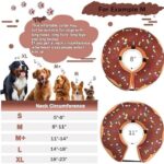Recovery Donut Collar for Dogs & Cat,Inflatable Dog Cone Collar Alternative After Surgery,Soft Dog Cone for Large Medium Small Pet, Adjustable Pet Neck Donut(Brown,Medium) - Image 6