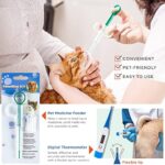 Cat & Dog First Aid Kit - High Visibility Reflective Zipper with Fluorescent Letter Print - 108 pcs with Dog Thermometer, Emergency Card & Pet First Aid Kit Manual Book - Image 3
