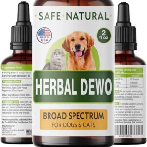 Liquid Herbal Cleanse for Cats and Dogs - Homeopathic Control for Pets of All Breeds and Sizes - Puppy and Kitten - USA-Sourced Ingredients - Preventative or Reactive - 2oz