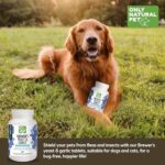 Only Natural Pet Brewer's Yeast & Garlic Chewables - All-Natural Flea & Tick Prevention for Dogs - Fortified with B Vitamins - Promotes Healthy Skin & Coat - 300 Count Tablet (2 Pack) - Image 6
