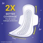 Stayfree Dry Max All Night XL Dry Cover Sanitary Pads For Women With Wings, 28 Pads - Image 7