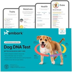 Embark Breed & Health Kit - Dog DNA Test - Discover Breed, Ancestry, Relative Finder, Genetic Health, Traits, Allergy Risk Scores