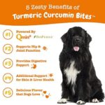 Zesty Paws Turmeric Curcumin for Dogs - for Hip & Joint Mobility Supports Canine Digestive Cardiovascular & Liver Health Coconut Oil for Skin Health with 95% Curcuminoids + BioPerine - 250 Count - Image 2