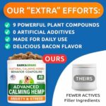 BARK&SPARK Advanced Calming Hemp Treats for Dogs - Hemp Oil + Melatonin - Anxiety Relief - Separation Aid - Stress Relief During Fireworks, Storms - Aggressive Behavior, Barking - 60Chews - Image 5