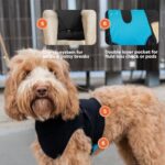 Suitical Recovery Suit Dog, XXX-Small, Black - Image 4