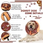 Recovery Donut Collar for Dogs & Cat,Inflatable Dog Cone Collar Alternative After Surgery,Soft Dog Cone for Large Medium Small Pet, Adjustable Pet Neck Donut(Brown,Medium) - Image 4