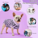 Kuoser Dog Recovery Suit for Dogs After Surgery,Professional Surgical Onesie for Female Male Dogs Spay Neuter,Soft Dog Surgery Suit Bodysuit for Abdominal Wounds Skin Disease,Purple Leopard XL - Image 6