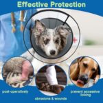 BARKLESS Soft Dog Cone, Soft Cone for Large Dogs to Stop Licking Biting Wounds, Breathable Surgical E Collar for After Surgery, Adjustable Elizabethan Collar for Neuter Incision Care - Image 4