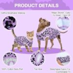 Kuoser Dog Recovery Suit for Dogs After Surgery,Professional Surgical Onesie for Female Male Dogs Spay Neuter,Soft Dog Surgery Suit Bodysuit for Abdominal Wounds Skin Disease,Purple Leopard XL - Image 4