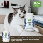 Only Natural Pet Brewer's Yeast & Garlic Chewables - All-Natural Flea & Tick Prevention for Dogs - Fortified with B Vitamins - Promotes Healthy Skin & Coat - 300 Count Tablet (2 Pack) - Image 5