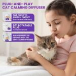 Cat Calming Diffuser, Effective Therapet MD Cat Diffuser, Relaxing Cat Calming Pheromone Diffuser for Cat Anxiety Relief Reduce Stress Fighting Scratching, 2 Diffusers 4 Refills - Image 6