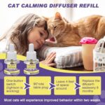 Cat Calming Diffuser Refill, 8 Pack Pheromones for Cats Multicat Diffuser Plug in Refill Pheromone to Calm Cats Soothing Feline Anxiety Stress 48ml Each Fit All Common Diffusers - Image 7