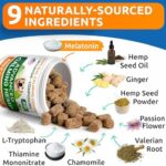 BARK&SPARK Advanced Calming Hemp Treats for Dogs - Hemp Oil + Melatonin - Anxiety Relief - Separation Aid - Stress Relief During Fireworks, Storms - Aggressive Behavior, Barking - 60Chews - Image 4
