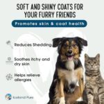 Salmon Oil | Unscented Pharmaceutical Grade | 1118mg of Omega-3 per teaspoon | Liquid Food Supplement For Dogs and Cats | BPA-Free Brushed Aluminum Epoxy coated Bottle with Pump 8.75oz - Image 4