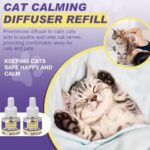Cat Calming Diffuser Refill, 8 Pack Pheromones for Cats Multicat Diffuser Plug in Refill Pheromone to Calm Cats Soothing Feline Anxiety Stress 48ml Each Fit All Common Diffusers - Image 2