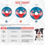BEAUTYZOO Dog Cone Collar After Surgery for Large Medium Dogs, Soft Dog Cone Alternative to Stop Licking, Comfortable Inflatable Dog Recovery Cones, Dog Neck Donut Not Block Vision E-Collar, Blue M - Image 2