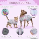 Kuoser Dog Recovery Suit for Dogs After Surgery,Professional Surgical Onesie for Female Male Dogs Spay Neuter,Soft Dog Surgery Suit Bodysuit for Abdominal Wounds Skin Disease,Light Purple Leopard L - Image 4