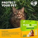 Natural Flea & Tick Collar for Cats - 12 Months Control of Best Prevention & Safe Treatment - Anti Fleas and Ticks Essential Oil Repellent (2 Pack) - Image 8